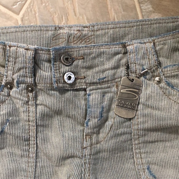 Silver Sudan Cord Jeans Pants - Picture 2 of 5